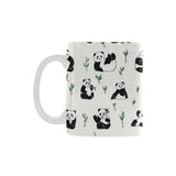 Panda Pattern Background Classical White Mug (FulFilled In US)