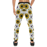 Sunflower Pattern Background Unisex Casual Sweatpants