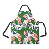 Casino Cards Suits Pattern Print Design 03 Adjustable Apron