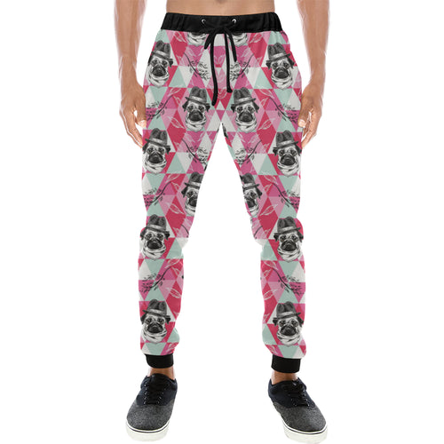 Pug Pattern Unisex Casual Sweatpants