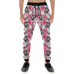 Pug Pattern Unisex Casual Sweatpants