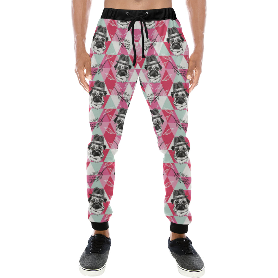 Pug Pattern Unisex Casual Sweatpants