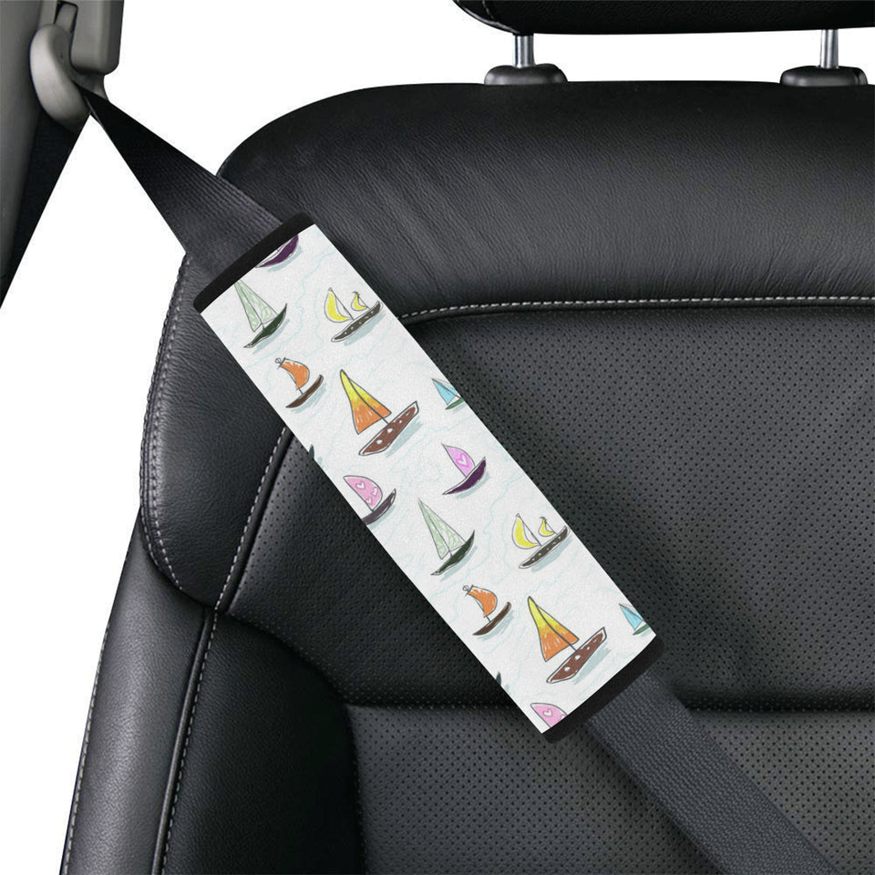 Cute Sailboat Pattern Car Seat Belt Cover