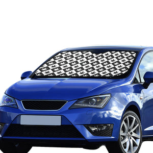 Canabis Marijuana Weed Pattern Print Design 05 Car Sun Shade