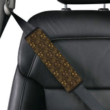 Gold Grape Pattern Car Seat Belt Cover