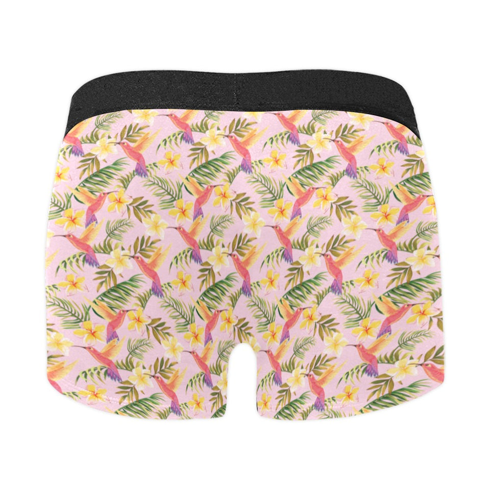 Hummingbird Pattern Print Design 03 Men's All Over Print Boxer Briefs Men's Underwear