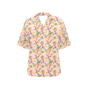 Hummingbird Pattern Print Design 03 Women's All Over Print Hawaiian Shirt