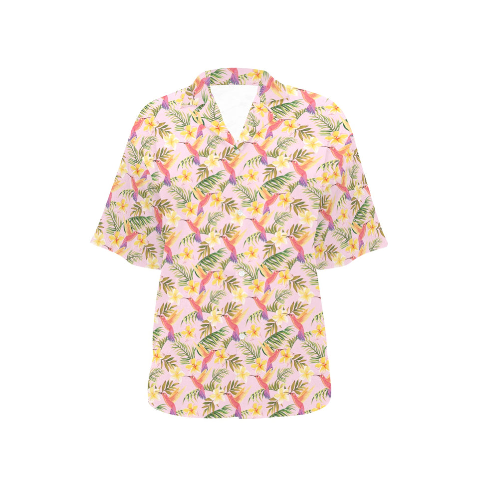 Hummingbird Pattern Print Design 03 Women's All Over Print Hawaiian Shirt