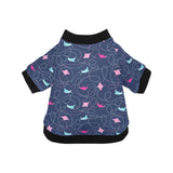 Stingray Pattern Print Design 05 All Over Print Pet Dog Round Neck Fuzzy Shirt