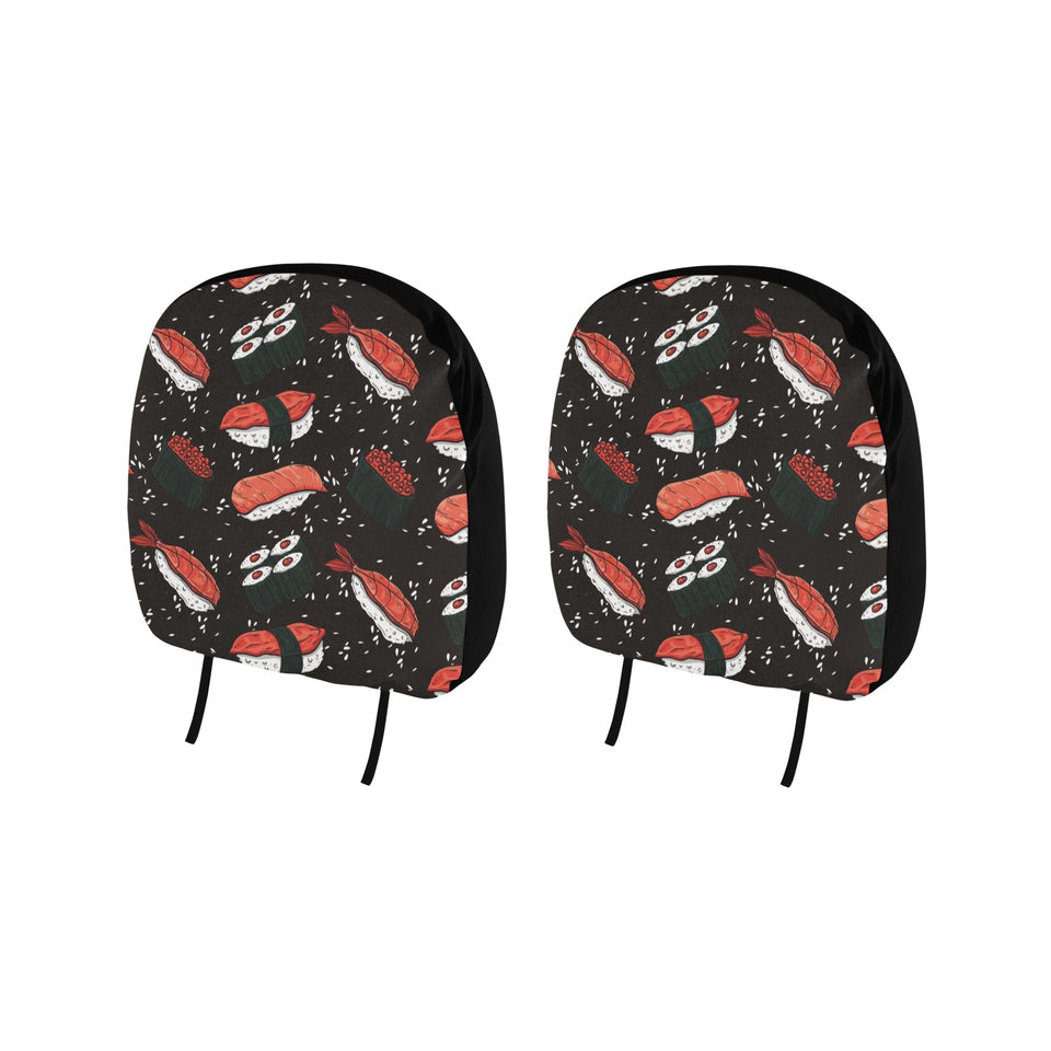 Sushi Theme Pattern Car Headrest Cover