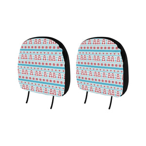 Penguin Sweater Printed Pattern Car Headrest Cover