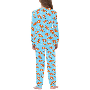 Clown Fish Pattern Print Design 05 Kids' Boys' Girls' All Over Print Pajama Set