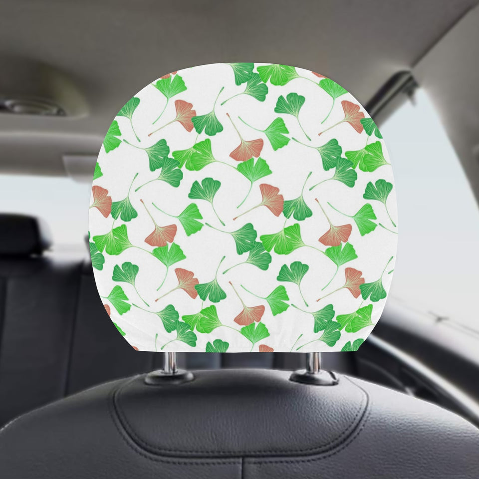 Ginkgo Pattern Car Headrest Cover