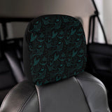 Stingray Pattern Print Design 02 Car Headrest Cover