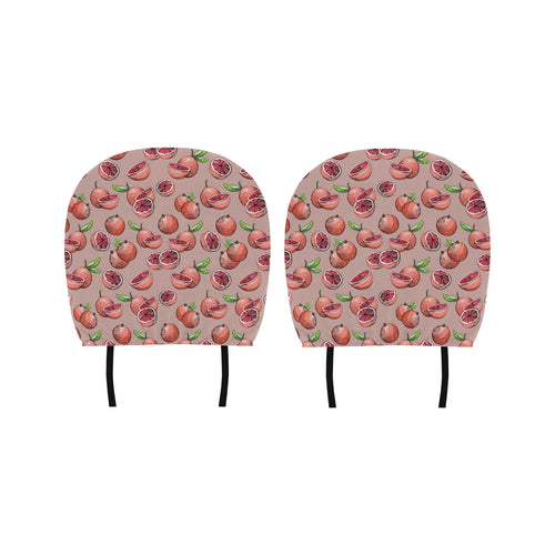 Grapefruit Pattern Background Car Headrest Cover