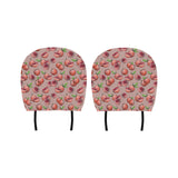 Grapefruit Pattern Background Car Headrest Cover