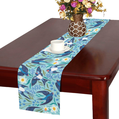 Swallow Pattern Print Design 05 Table Runner