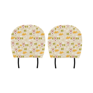 Windmill Pattern Car Headrest Cover