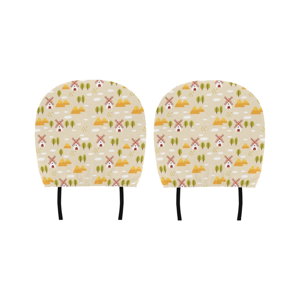 Windmill Pattern Car Headrest Cover