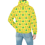 Horseshoes Pattern Print Design 01 Men's Padded Hooded Jacket(ModelH42)