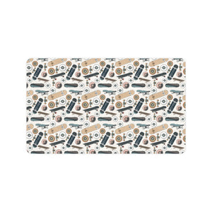 Skate Board Pattern Print Design 01 Doormat