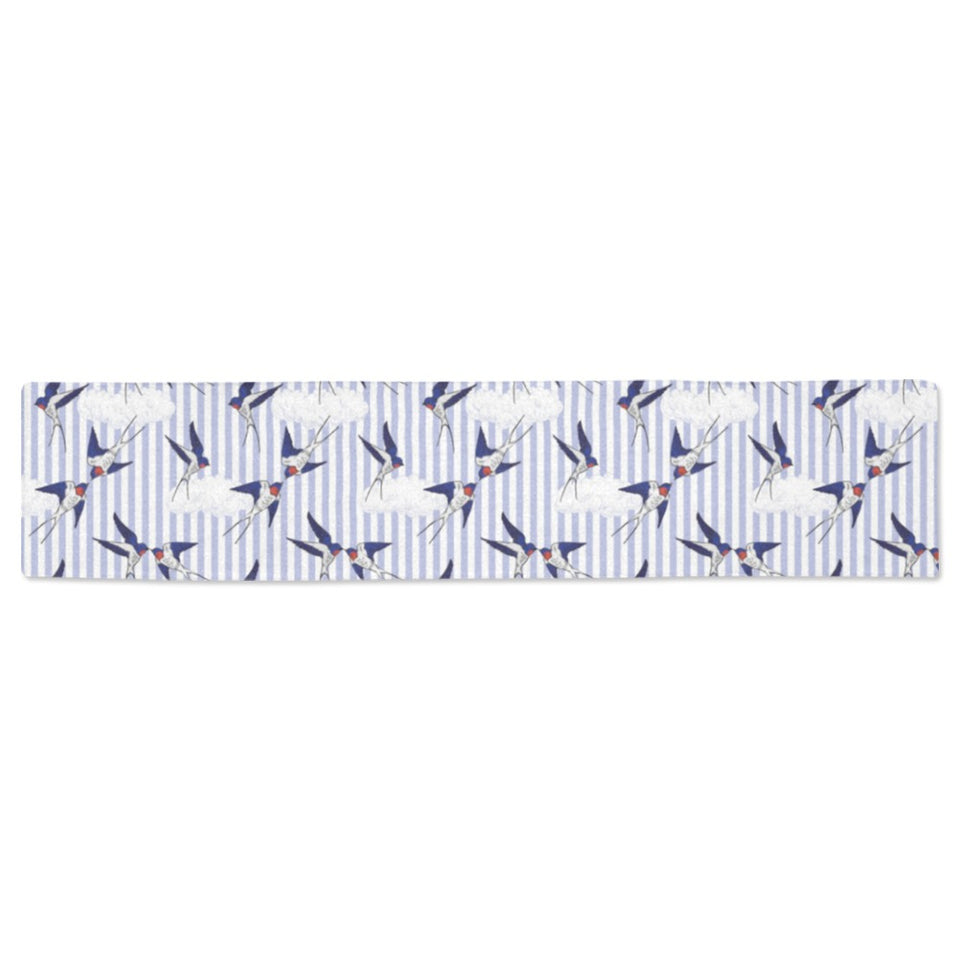 Swallow Pattern Print Design 03 Table Runner