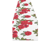 Rose Pattern Print Design 05 Table Runner