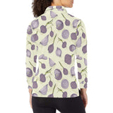 Onion Pattern Set Women's Long Sleeve Polo Shirt