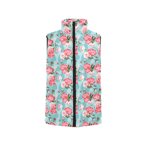 Rose Pattern Print Design 03 Men's Padded Vest