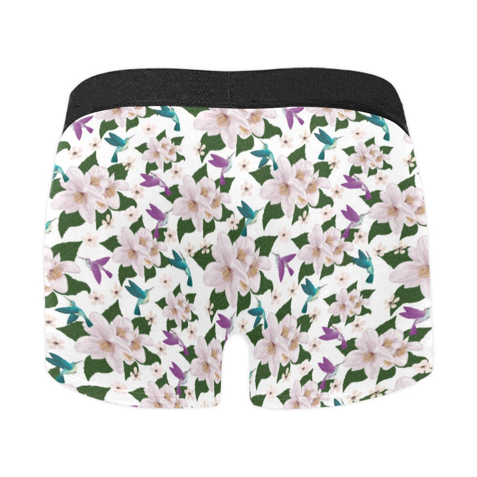 Hummingbird Pattern Print Design 01 Men's All Over Print Boxer Briefs Men's Underwear