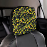 Flame Fire Pattern Background Car Headrest Cover