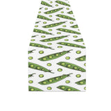 Green Peas Pattern Print Design 03 Table Runner