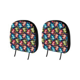 Colorful Monkey Pattern Car Headrest Cover