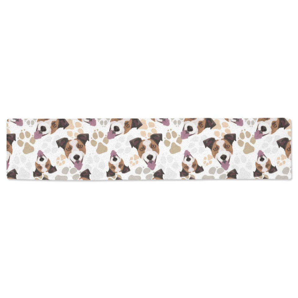 Jack Russel Pattern Print Design 05 Table Runner