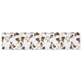 Jack Russel Pattern Print Design 05 Table Runner