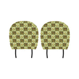 Corn Pattern Print Design 02 Car Headrest Cover