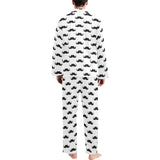 Mustache Beard Pattern Print Design 05 Men's Long Pajama Set