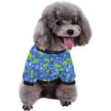 Blueberry Pattern Background All Over Print Pet Dog Round Neck Fuzzy Shirt