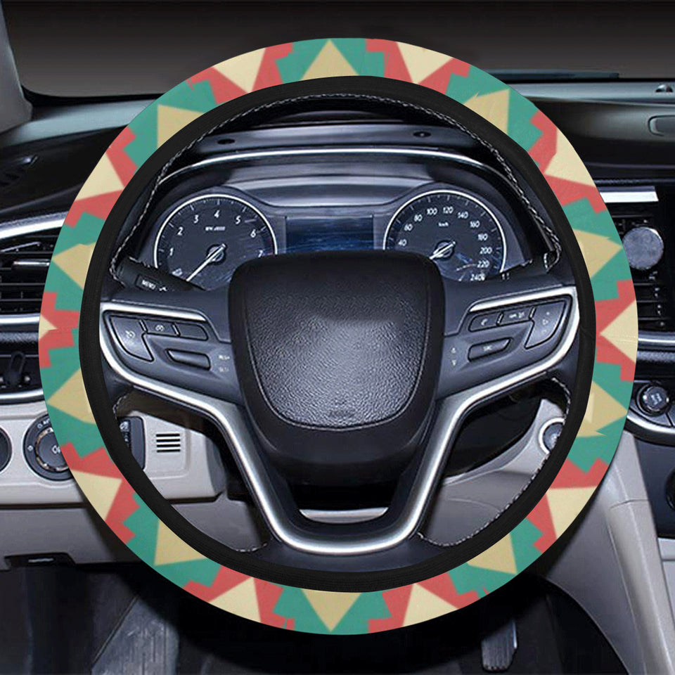 Zigzag Chevron Pattern Car Steering Wheel Cover