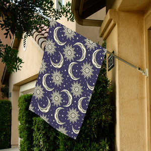 Moon Tribal Pattern House Flag Garden Flag