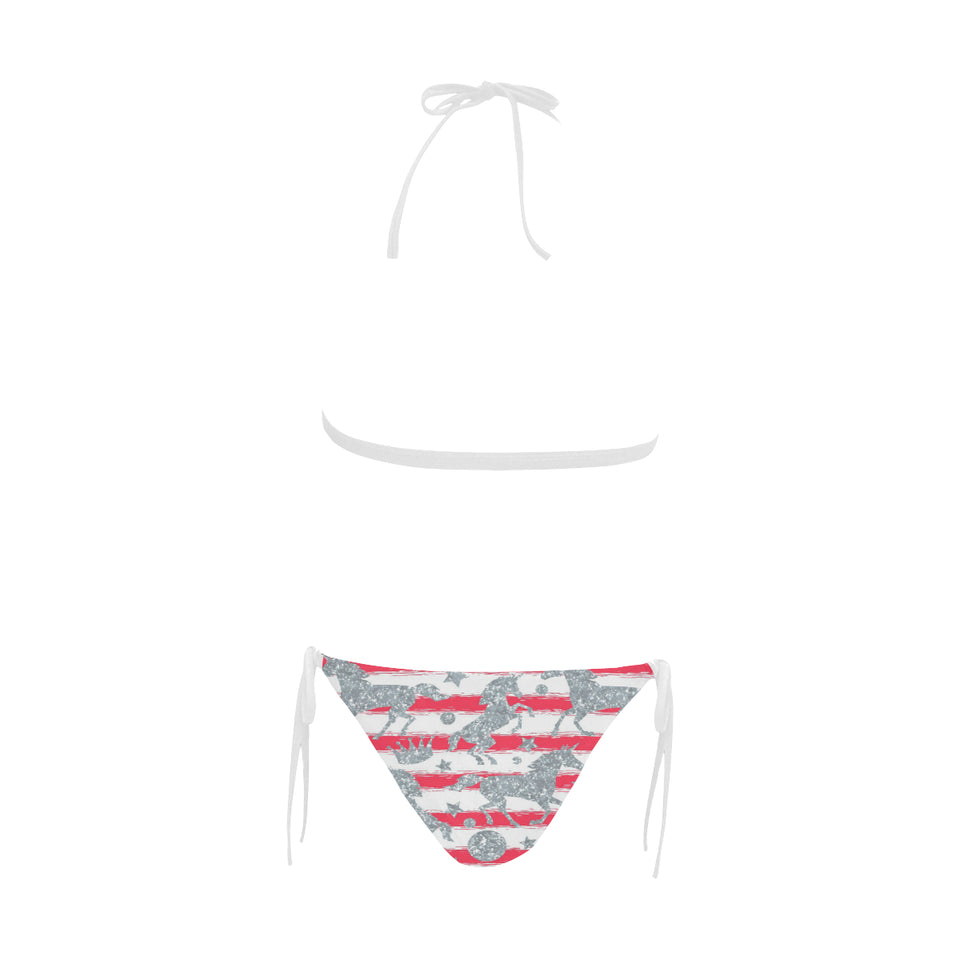 Unicorn Silver Pattern Sexy Bikinis Two-Pieces Swimsuits