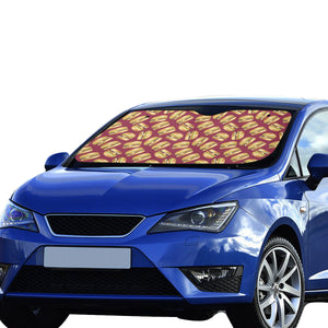 Hamburger Pattern Print Design 01 Car Sun Shade