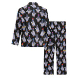 Pigeon Pattern Print Design 04 Men's Long Pajama Set