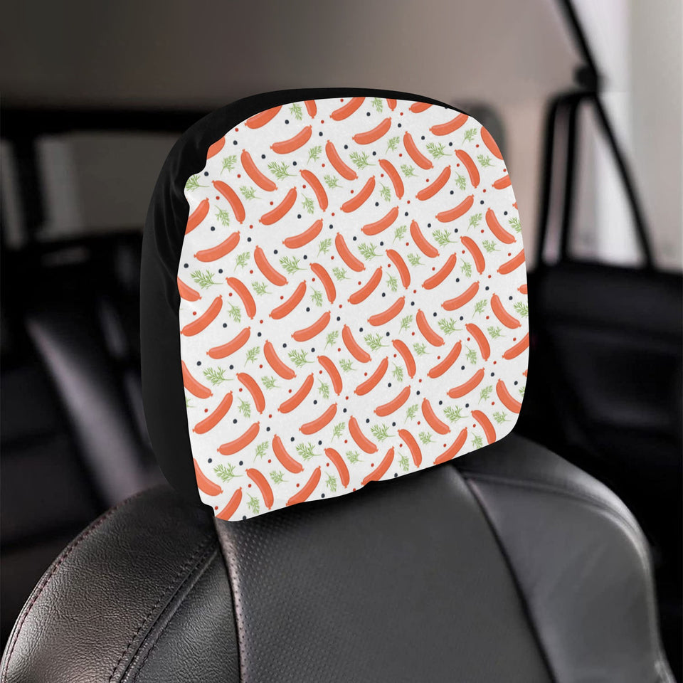 Sausage Pattern Print Design 03 Car Headrest Cover