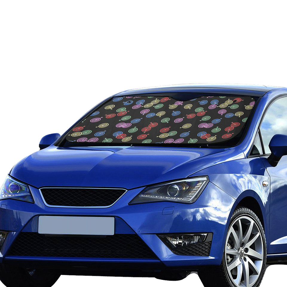 Darts Pattern Print Design 03 Car Sun Shade