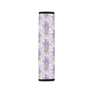 Lavender Pattern Theme Car Seat Belt Cover