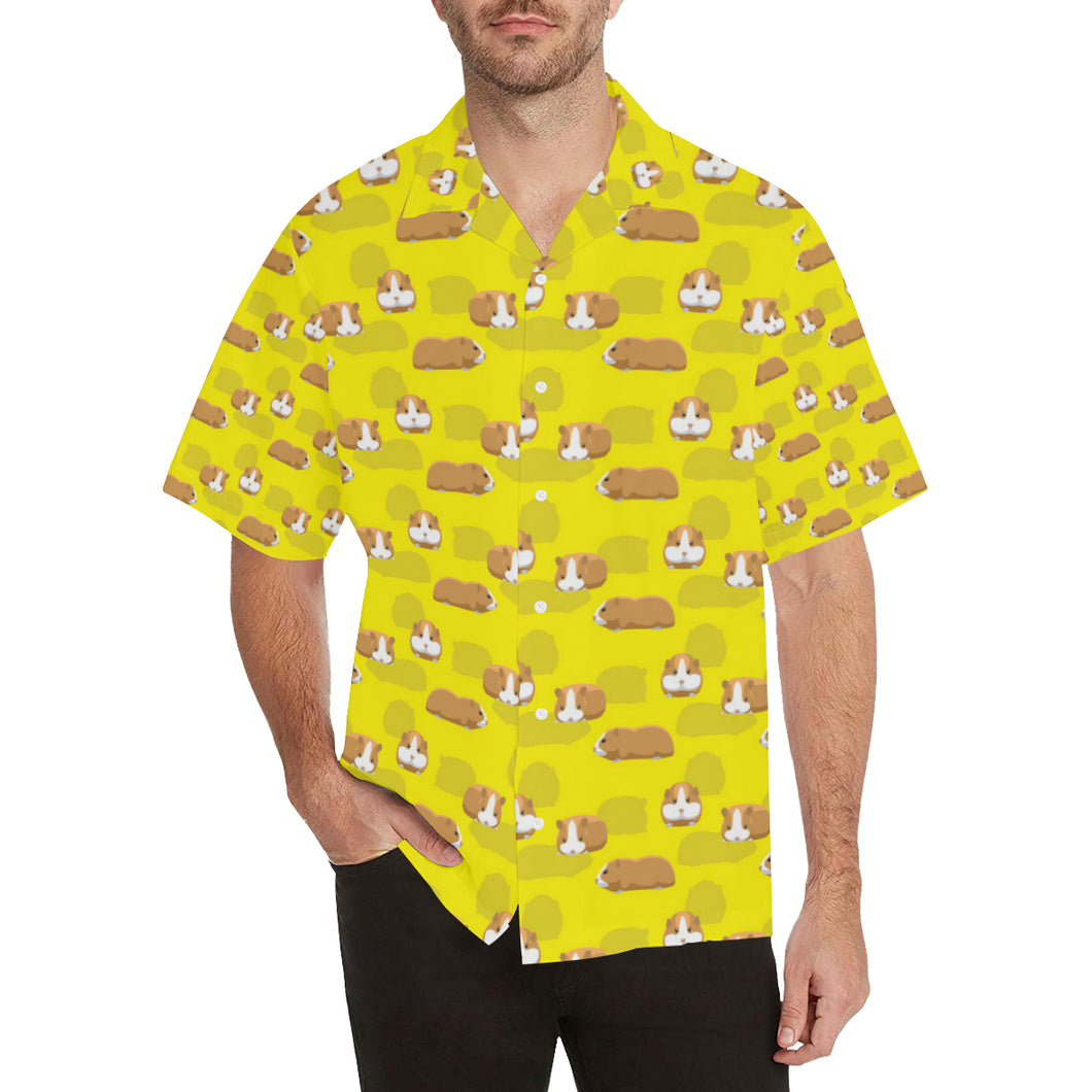 Guinea Pig Pattern Print Design 04 Men's All Over Print Hawaiian Shirt (Model T58)