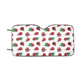 Ladybug Pattern Print Design 01 Car Sun Shade