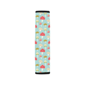 Mushroom Pattern Background Car Seat Belt Cover