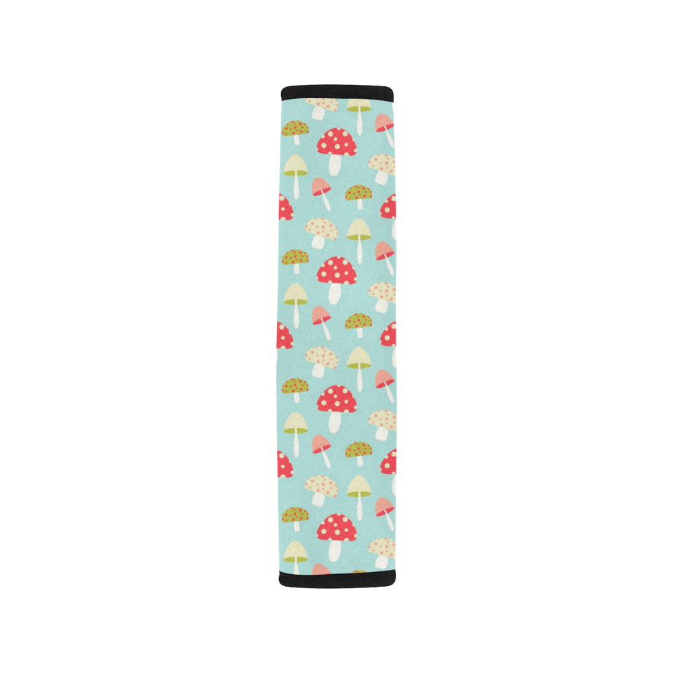 Mushroom Pattern Background Car Seat Belt Cover